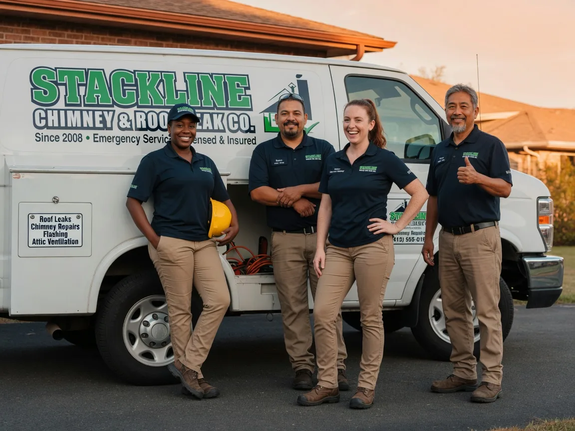 Chimney flashing repair company in Woodway, TX